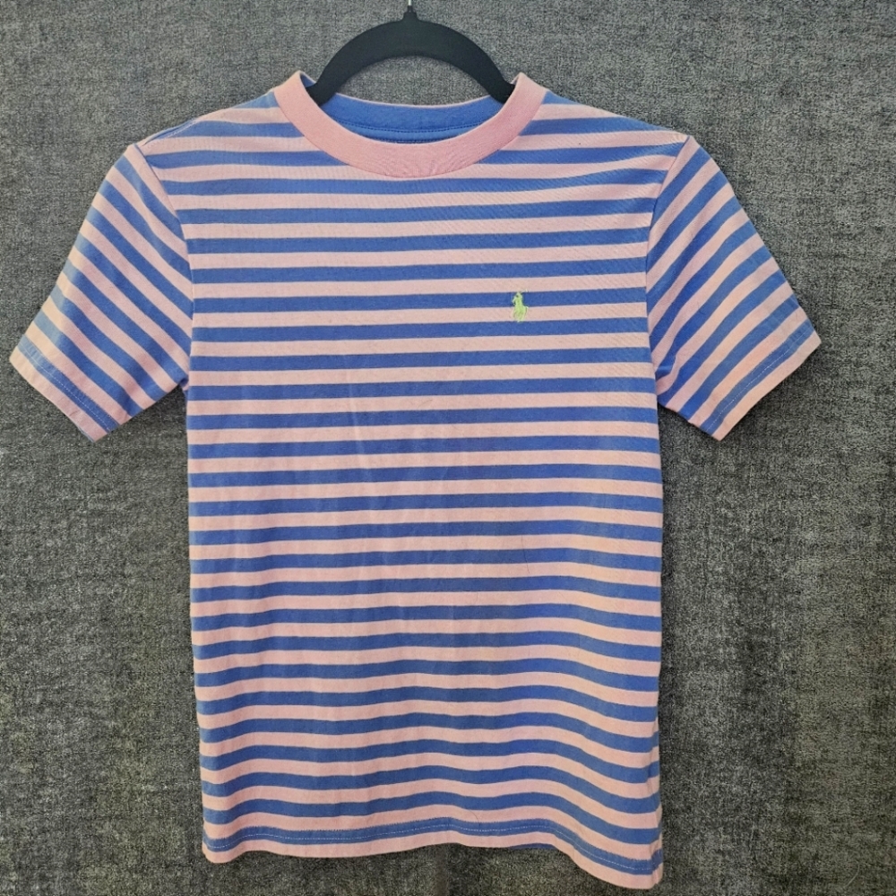 Ralph Lauren Polo Striped tshirt, Boys, Size S(8)